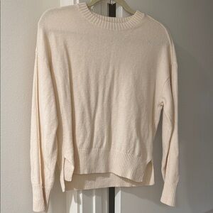 Everlane Cream Crew Neck Sweater